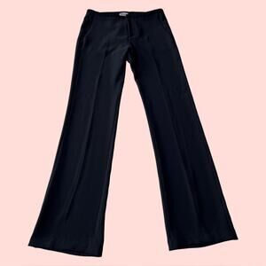 Vintage Rozae Nichols Black Pants Sz 2 Y2K 90s Stretch Twill Buffy Style